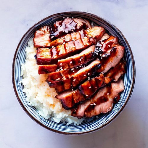 Recette de Donburi au Porc Teriyaki