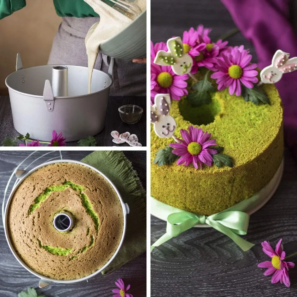Authentique Chiffon Cake au Yuzu : La Recette 4 moule pour chiffon cake au matcha
