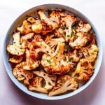 Chou-fleur roti à l'ail et au miso