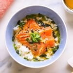 Ochazuke, un plat japonais traditionnel de riz au thé vert