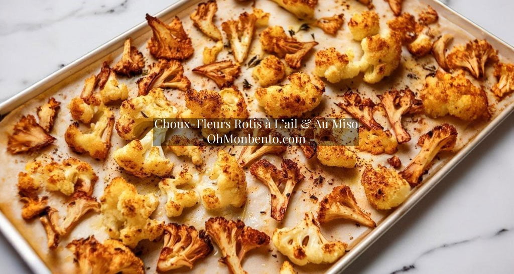 choux-fleurs rotis ail-miso