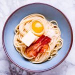 Udon carbonara