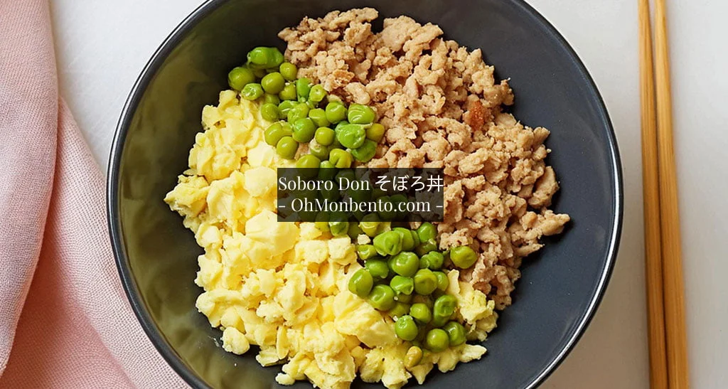Un bol de Soboro Don そぼろ丼