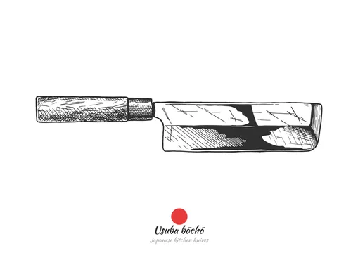 Un couteau japonais Usuba bocho