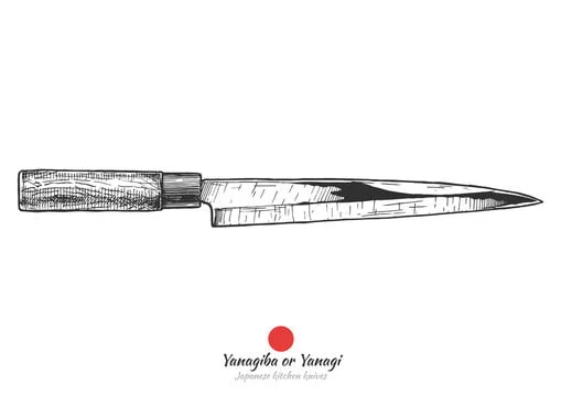Un couteau japonais Yanagiba