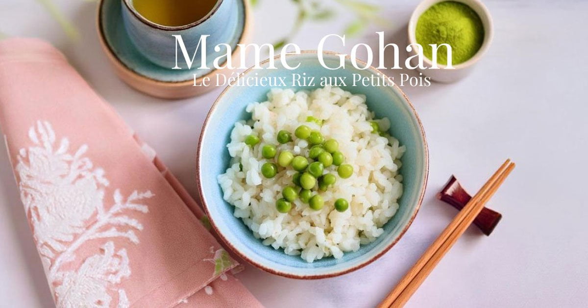 Gohan Comidd Mame Gohan (Riz Japonais aux petits pois) 豆ご飯 en seulement 3 ...