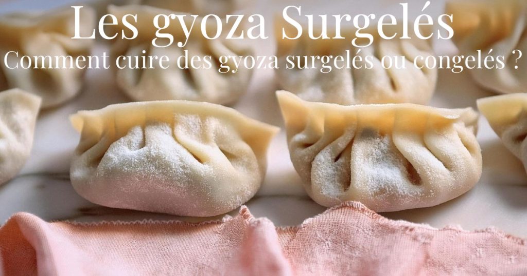 Comment cuire des gyoza surgelés ?