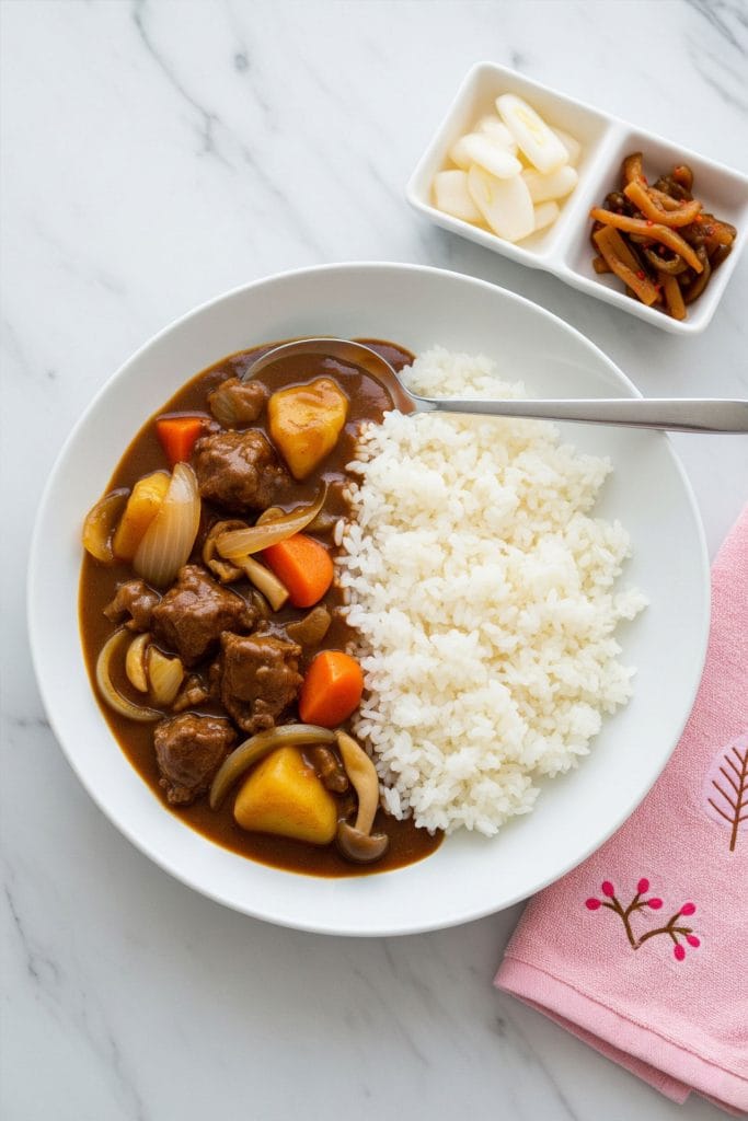Bīfu karē - Curry de bœuf japonais