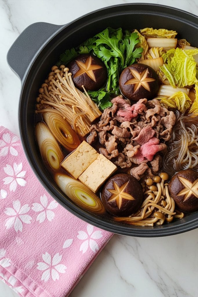 sukiyaki - Fondue japonaise (Nabe)