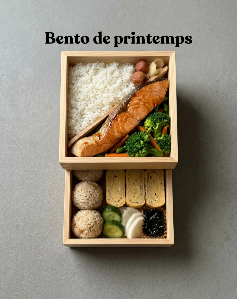 Haru : 58 recettes japonaises de printemps pour cuisiner au rythme des sakura 5 Bento de printemps
