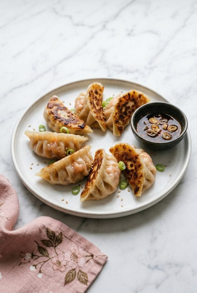 7 Étapes simples pour des Gyoza aux Crevettes Parfaits 9 gyoza aux crevettes - à l'ail et au gingembre