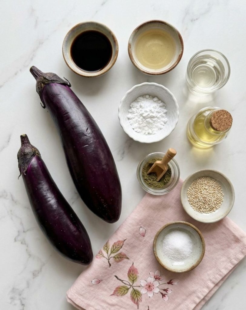 Aubergine Kabayaki (nasu kabayaki) - Les ingrédients