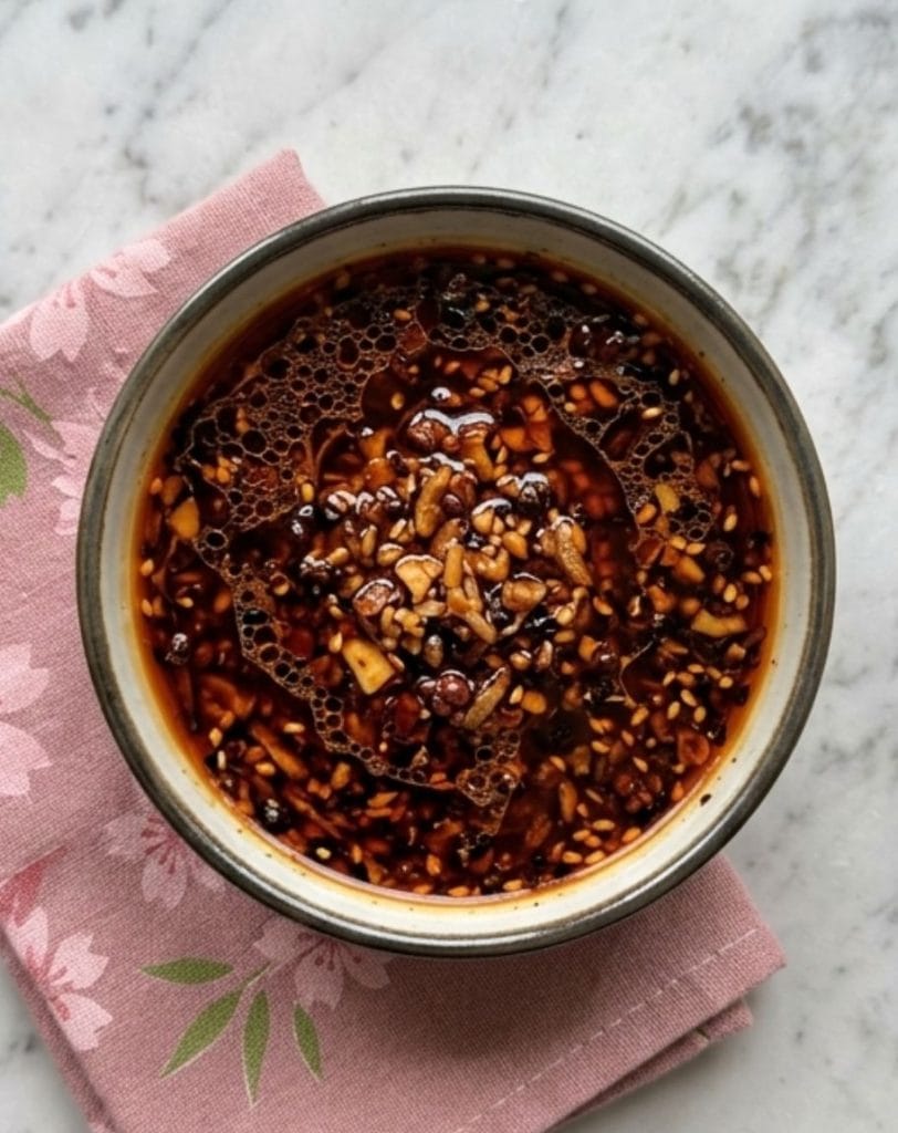 Mabo Nasu : la Recette Authentique de l'Aubergine Épicée 7 Le rayu (ou lāyu, ラー油 / 辣油) est une huile pimentée japonaise traditionnelle à base d'huile de sésame et de piments.