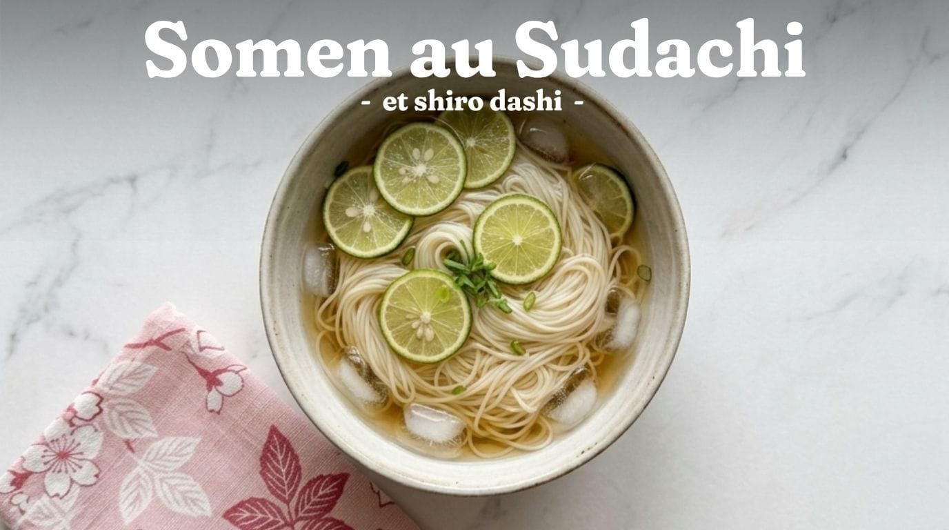 Nouilles Somen Froides au Sudachi et Shiro Dashi (15 min) 1 Nouilles Somen Froides au Sudachi et Shiro Dashi (15 min)