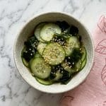 Sunomono concombre wakamé - Salade japonaise vinaigrée