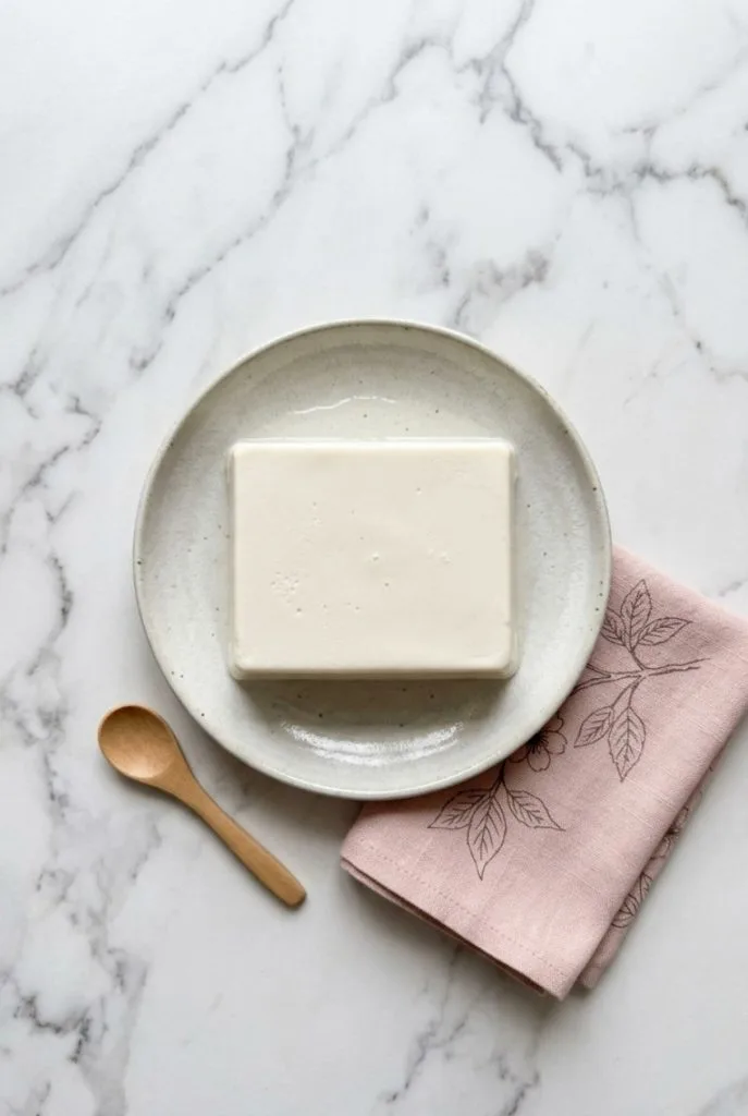 Oroshi Yakko : la recette authentique du tofu au daikon 9 tofu kinugoshi (tofu soyeux)