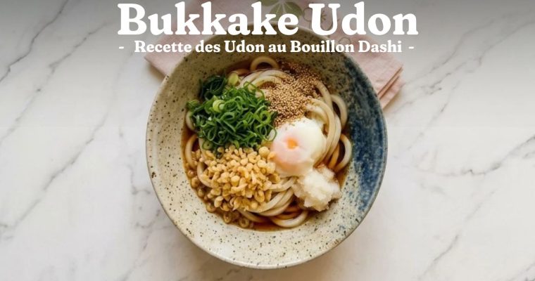Bukkake Udon : Recette des Udon au Bouillon Dashi