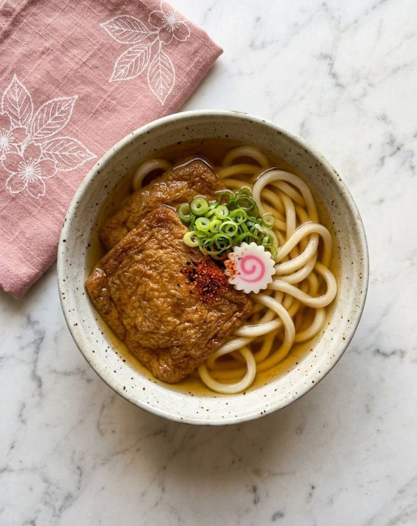 Kitsune Udon - Soupe de nouilles udon et tofu frit