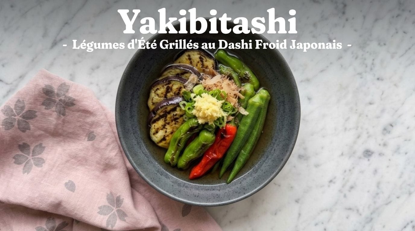 Yakibitashi : Légumes d'Été Grillés au Dashi Froid Japonais 1 Yakibitashi : Légumes d’Été Grillés au Dashi Froid Japonais