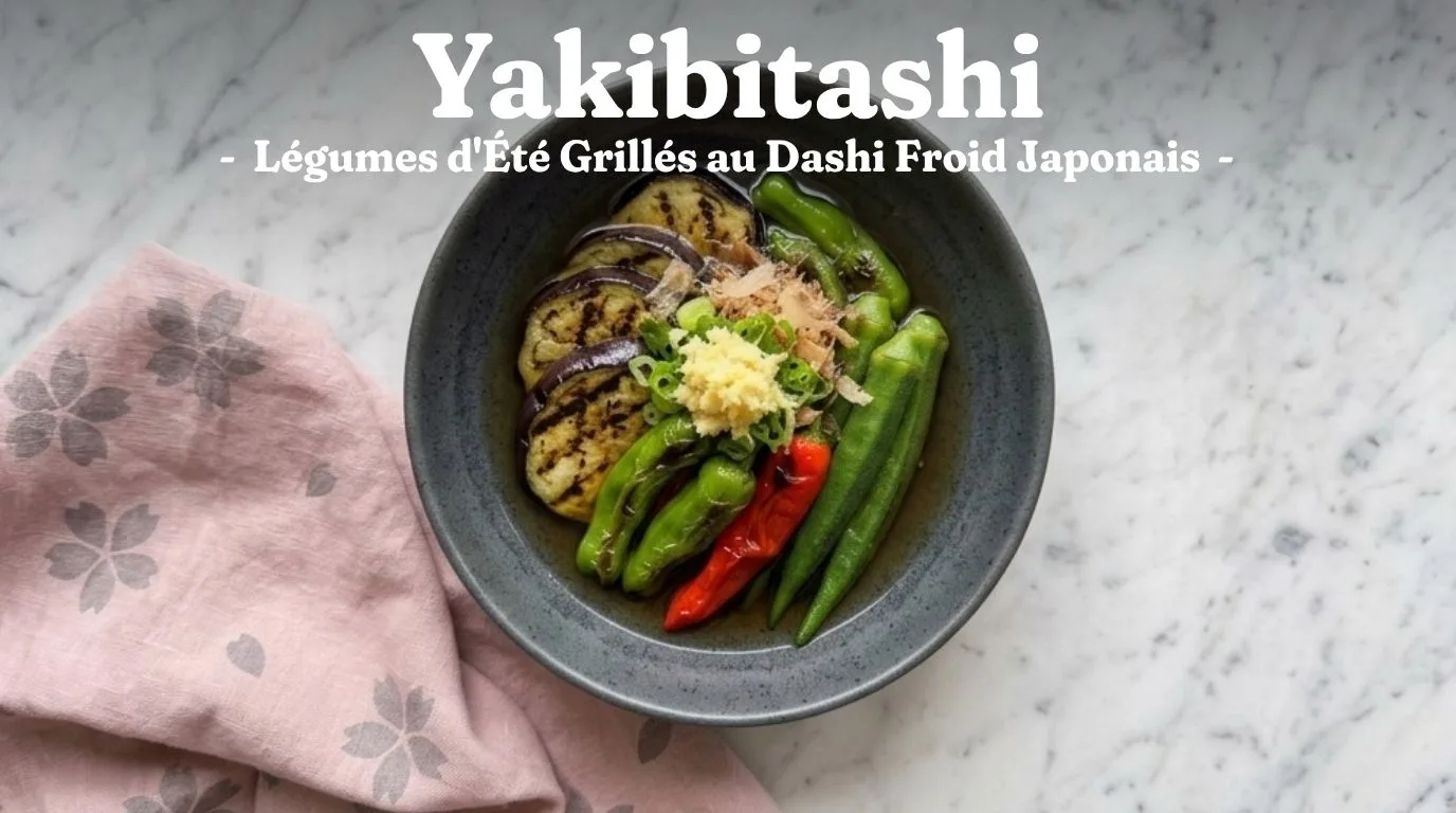 Yakibitashi : Légumes d'Été Grillés au Dashi Froid Japonais 1 Yakibitashi : Légumes d’Été Grillés au Dashi Froid Japonais