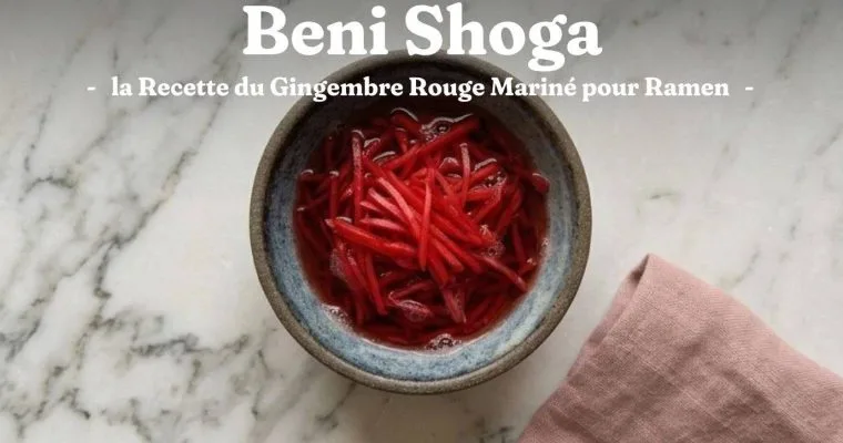 Beni Shoga : la Recette du Gingembre Rouge Mariné pour Ramen