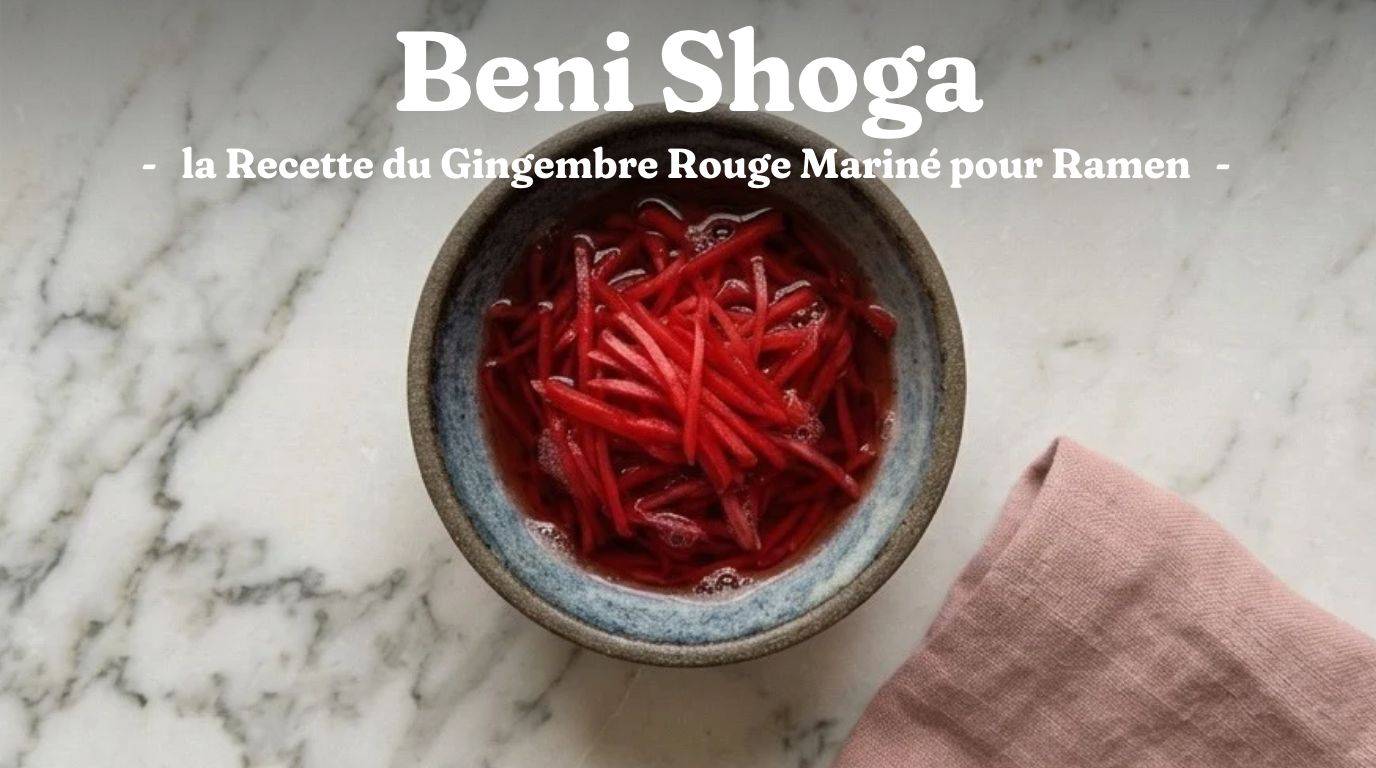Beni Shoga : la Recette du Gingembre Rouge Mariné pour Ramen 1 Beni Shoga : la Recette du Gingembre Rouge Mariné pour Ramen