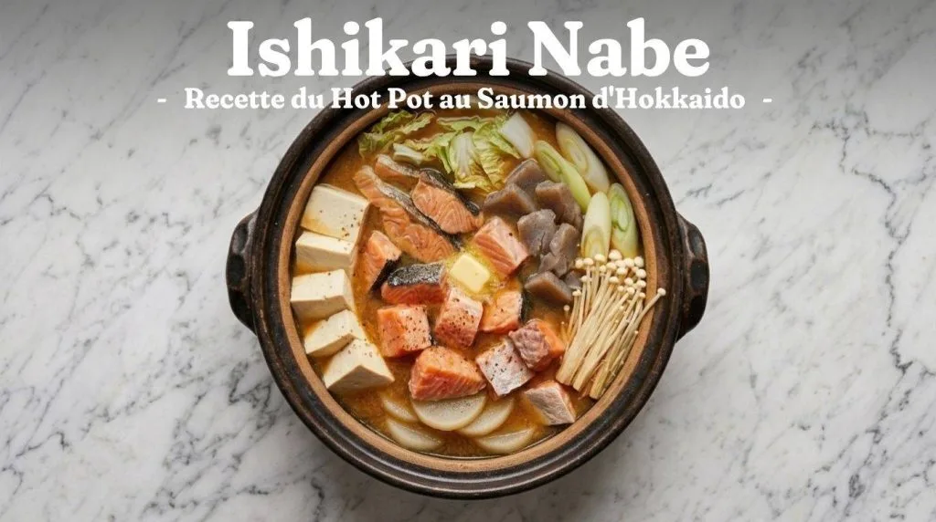 L'Ishikari Nabe est un plat traditionnel japonais à base de saumon et de miso, originaire de l'île d'Hokkaido.