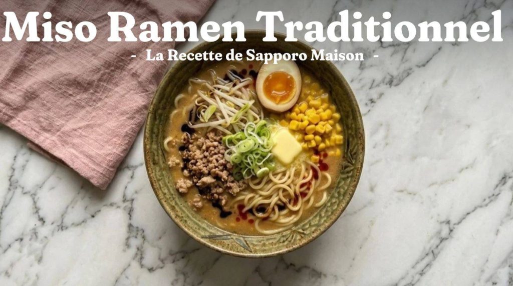 Shio Ramen Traditionnel : la Recette du Bouillon Clair au Sel 13 Miso ramen : bouillon W-soup ultra savoureux, miso tare au wok et nouilles épaisses. Le grand classique de Sapporo.