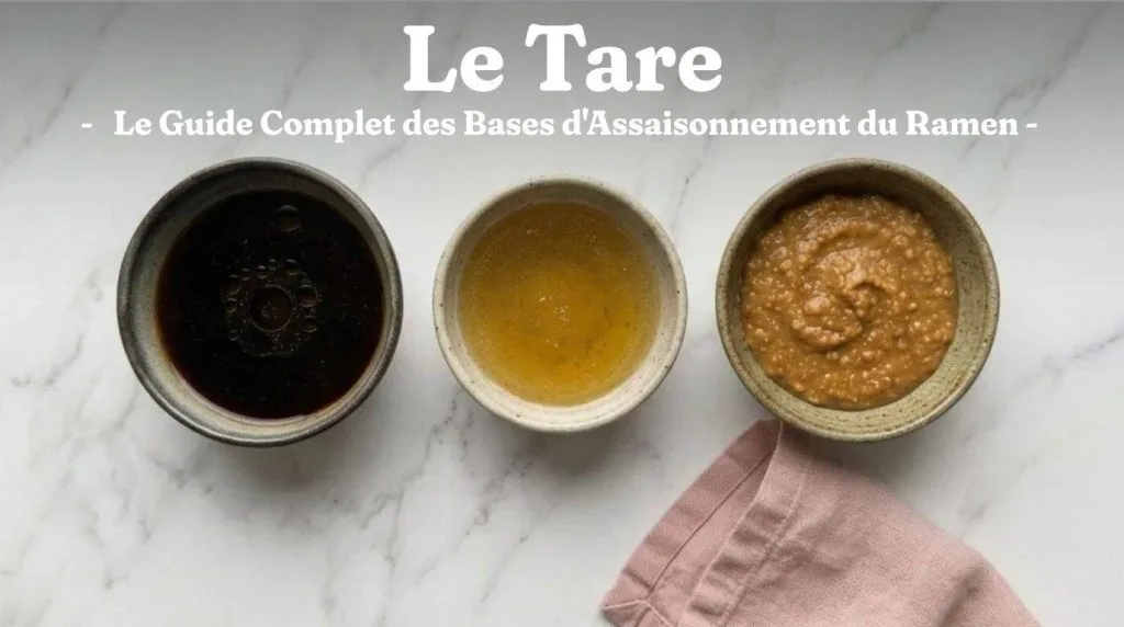 Shoyu Tare : la Recette de la Base Sauce Soja du Ramen 15 Tare ramen : Le tare est l'assaisonnement concentré et salé placé au fond du bol qui donne sa saveur principale et son identité au ramen.