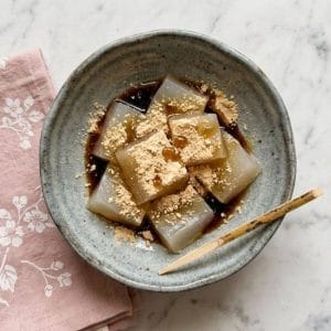 Warabi mochi わらび餅