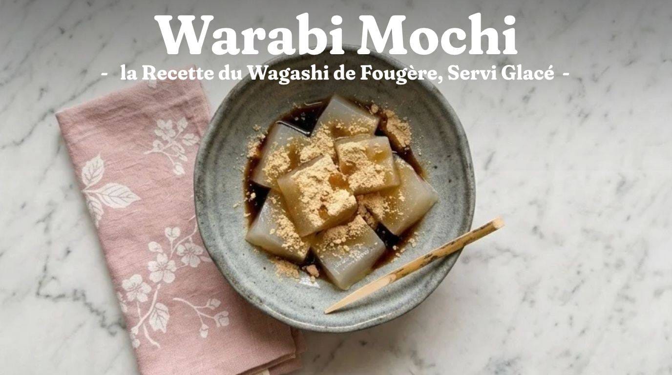 Recette Warabi Mochi Authentique : le Wagashi d&rsquo;Été Japonais